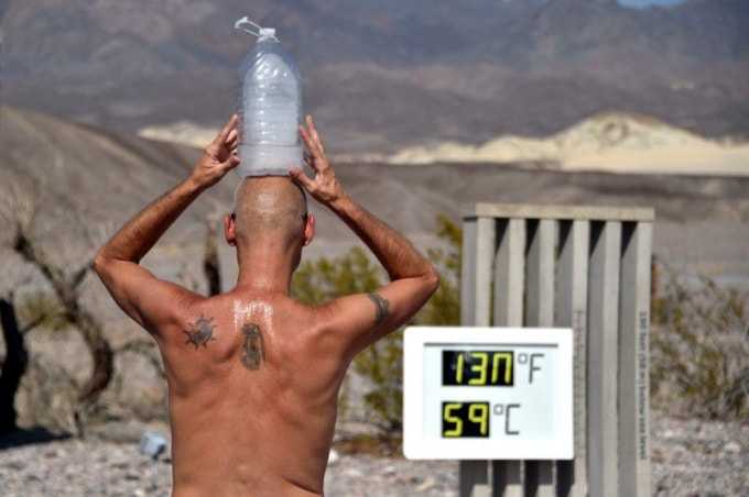 Nhiệt độ lên tới 59 độ C được đo tại California, Mỹ vào ngày 17/8/2020 - Ảnh: Reuters