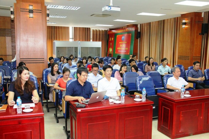 Các đồng chí đại biểu dự khai giảng khóa bồi dưỡng nghiệp vụ phóng sự điều tra. Ảnh: Trần Thanh