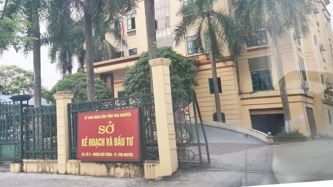 Sở KH-ĐT tỉnh Thái Nguyên, nơi xảy ra vụ việc