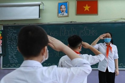 Thanh Hoá tổ chức khai giảng năm học mới 2021-2022 cho học sinh các cấp ngay tại lớp học. Ảnh: minh họa