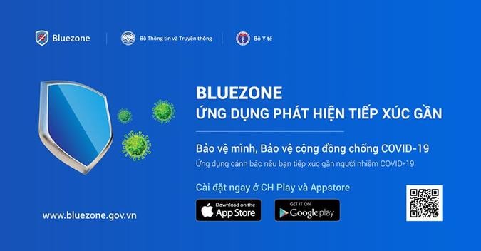 Cài đặt Bluezone là bảo vệ chính mình và bảo vệ cộng đồng. Ảnh: TL
