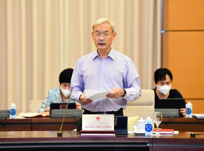 Chủ nhiệm Ủy ban Tài chính – Ngân sách Nguyễn Phú Cường.