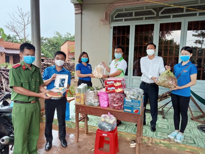 Gần đây, anh đã huy động được 133 tấn nông sản cho tỉnh Bình Phước