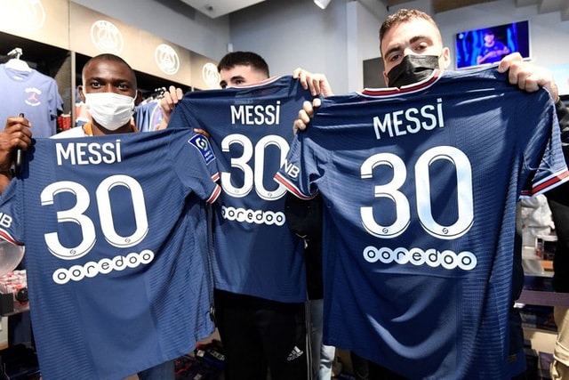 Paris Saint-Germain bán 1 triệu áo đấu Messi trong một tuần. Ảnh: internet