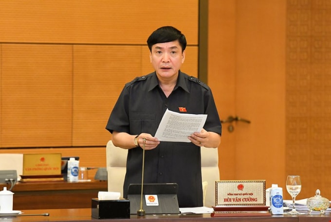 Tổng thư ký Quốc hội Bùi Văn Cường.