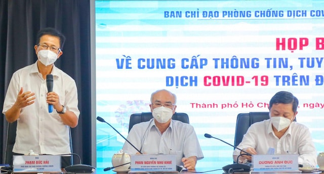 Hình ảnh họp báo trưa ngày 20/8.
