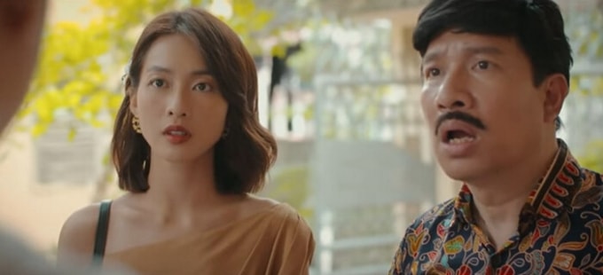 Cậu của Khả Ngân trên phim là “vựa muối” chính đem lại tiếng cười cho khán giả.