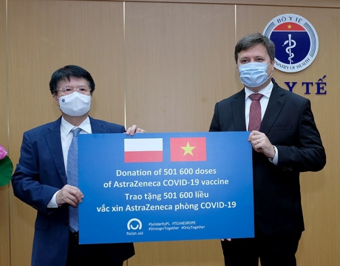 Món quà 501.600 liều vắc xin mà Chính phủ Ba Lan trao tặng Việt Nam thực sự rất quý giá (ảnh TL).