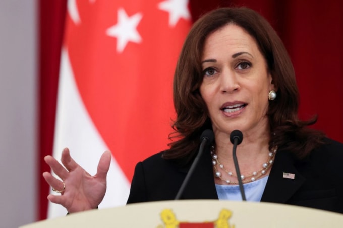 Phó tổng thống Mỹ Kamala Harris khẳng định sự cam kết lâu dài của Mỹ tại khu vực Đông Nam Á - Ảnh: Reuters