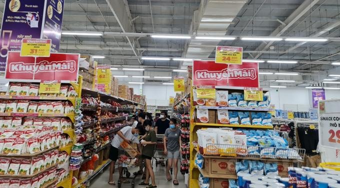 Gian hàng đồ khô: bún, miến phở, mỳ tôm,... tại siêu thị BigC Thanh Hoá
