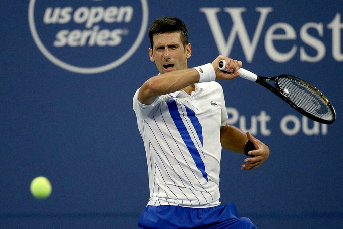 Tay vợt Djokovic trước cơ hội trở thành tay vợt nam đầu tiên đoạt bốn Grand Slam cùng năm kể từ 1969. Ảnh: US Open