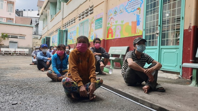 Gần 100 người lang thang, cơ nhỡ được UBND quận 4 đưa về hiện đều đã được tiêm vaccine ngừa COVID-19.