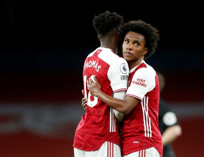 clb arsenal cham dut hop dong voi willian hinh 1