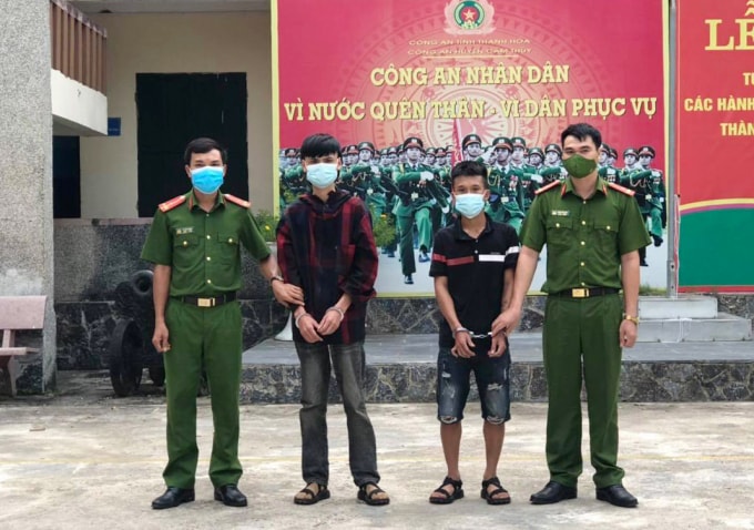 thanh hoa bat giu 2 doi tuong cuop tai san cua shipper hinh 1