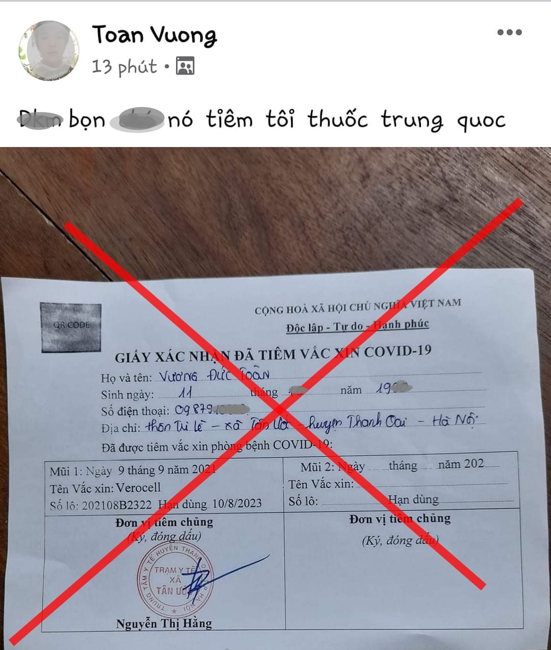 xu ly doi tuong dang thong tin xuyen tac cong tac tiem vaccine phong covid 19 tren mang xa hoi hinh 1