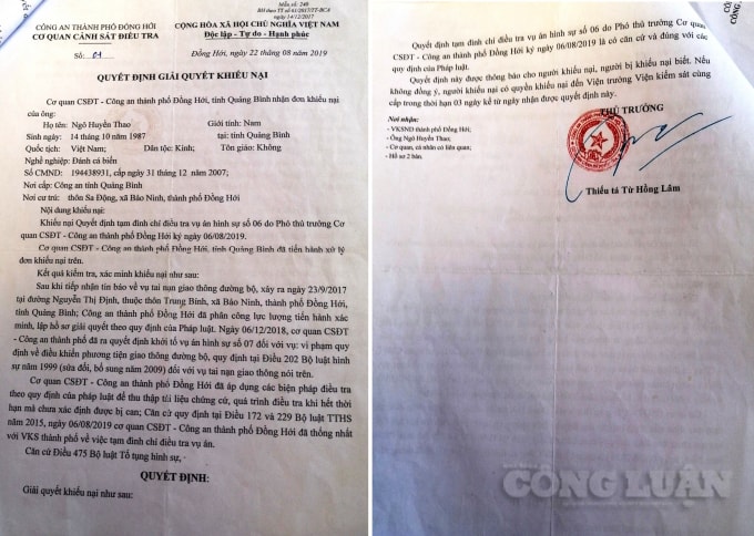 vu tngt tai dong hoi co quan csdt cong an tp dong hoi co dau hieu vi pham to tung nghiem trong hinh 3