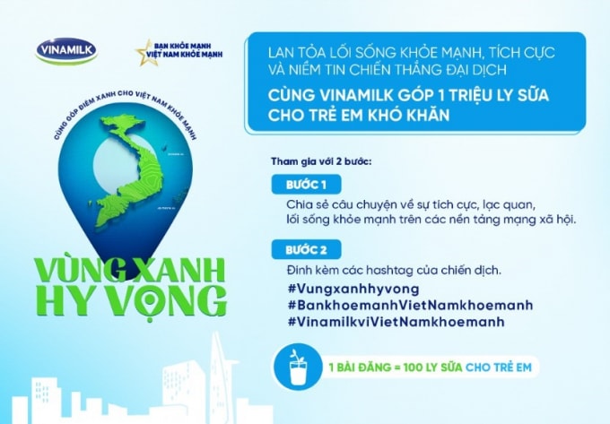 1 trieu ly sua vinamilk cho tre em kho khan qua cung gop diem xanh cho viet nam khoe manh hinh 1