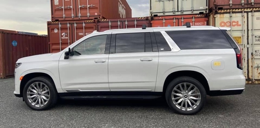 xe sang cadillac escalade esv 2021 mau trang dau tien ve viet nam hinh 3