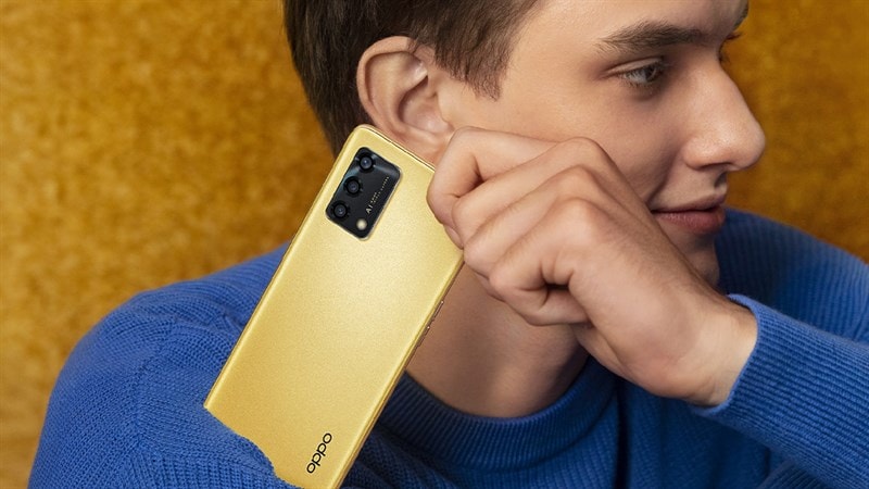 dien thoai tam trung oppo f19s ra mat tai an do co mau vang dac biet hinh 1