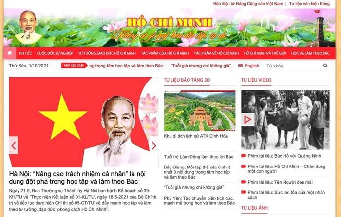 kien toan ban chi dao trang thong tin dien tu ve ho chi minh hinh 1