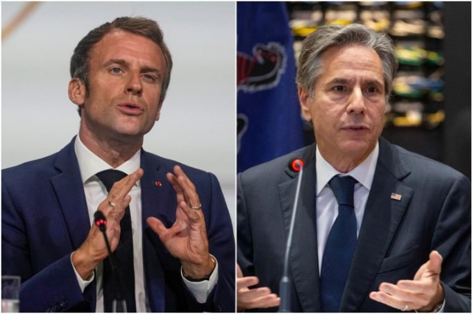 ong macron hoi dam voi blinken lan dau tien sau cuoc khung hoang tau ngam hinh 1