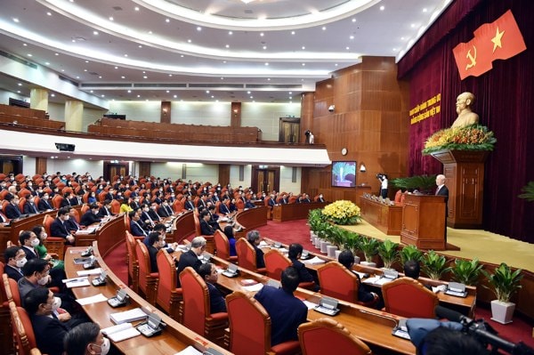 phat bieu be mac hoi nghi trung uong 4 cua tong bi thu nguyen phu trong hinh 3