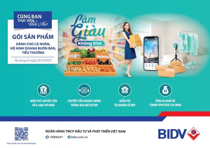 bidv ra mat goi san pham toan dien danh rieng cho khach hang tieu thuong hinh 1