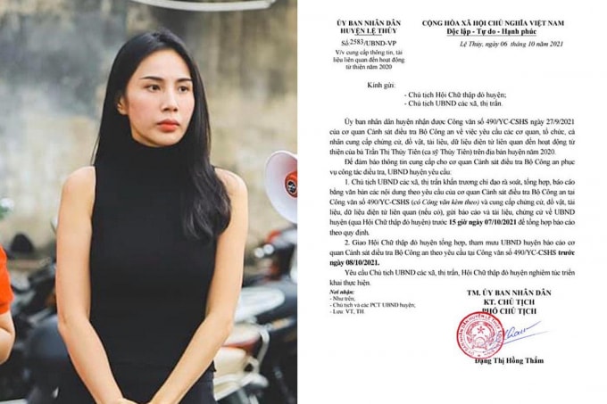 bo cong an thu thap chung cu lien quan toi hoat dong tu thien cua ca si thuy tien hinh 1