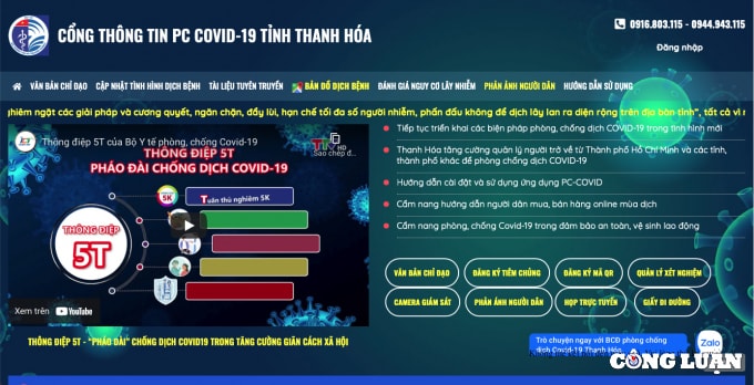 thanh hoa khai truong cong thong tin phong chong covid 19 hinh 2