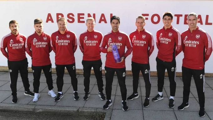 vuot qua pep guardiola mikel arteta doat giai hlv hay nhat thang 9 tai ngoai hang anh hinh 1