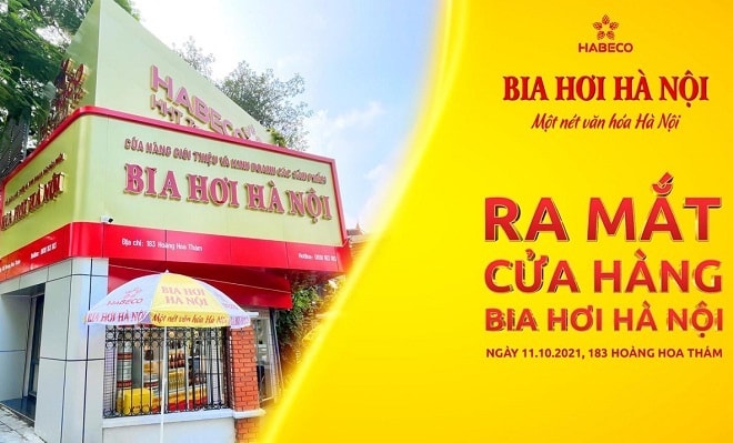 habeco ra mat cua hang gioi thieu san pham bia hoi ha noi hinh 1