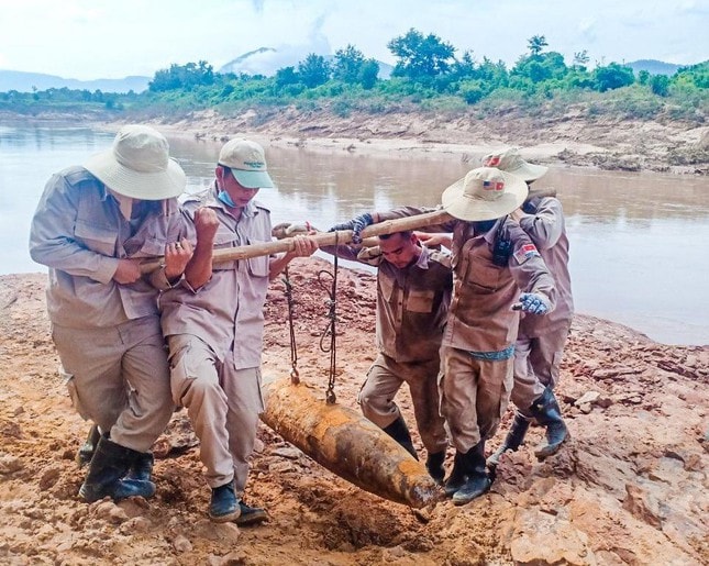 quang tri phat hien qua bom nang gan 230kg o khu vuc song se pon hinh 1