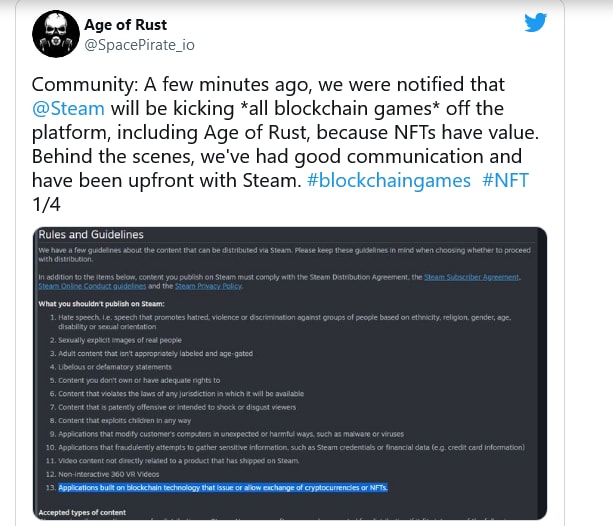 steam chan duong song cua cac game blockchain va nft tren cua hang hinh 1