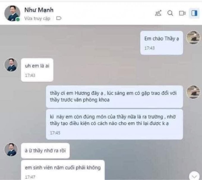 ha noi xon xao nghi van mot giang vien goi y day kem nu sinh trongkhach san hinh 1