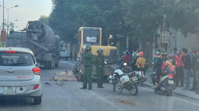 hai duong tai nan lien hoan tren quoc lo 18 mot hoc sinh tu vong mot bi thuong nang hinh 1