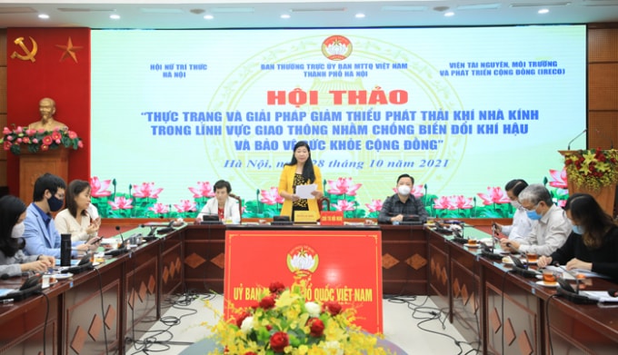 ha noi ban giai phap giam thieu phat thai khi nha kinh trong linh vuc giao thong hinh 1