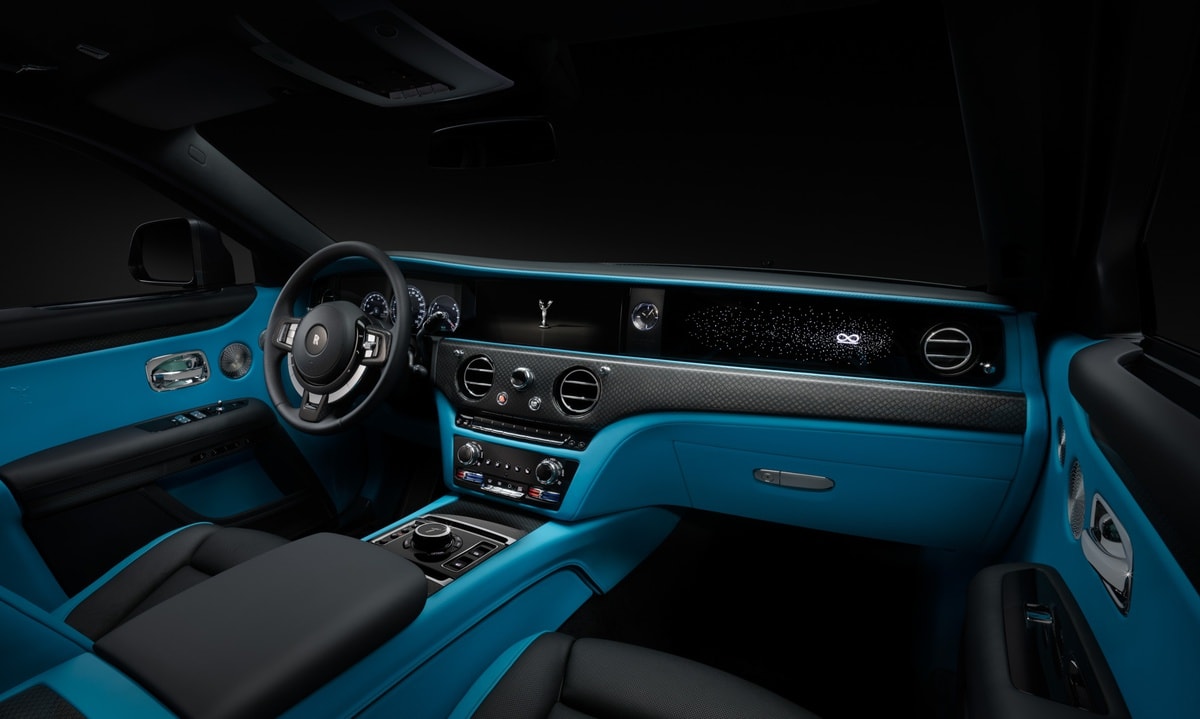 rolls royce ghost black badge 2022 duoc phu 45 kg nuoc son mau den hinh 4