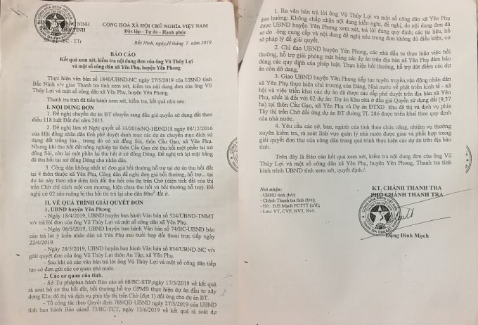 bac ninh thu hoi dat khong nam trong nghi quyet huyen yen phong do loi do soan thao van ban hinh 3