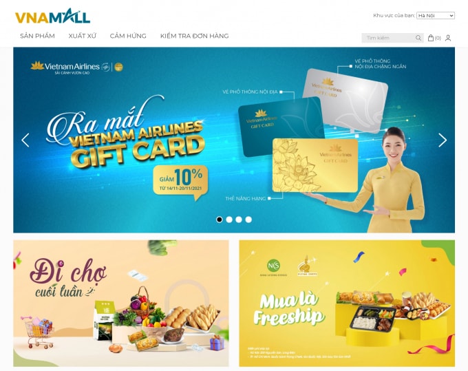 vietnam airlines ra mat san tmdt vnamall sieu uu dai black friday hinh 1