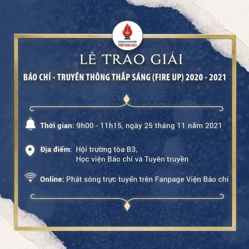 le trao giai bao chi danh cho hoc sinh sinh vien se dien ra ngay 25 11 hinh 1