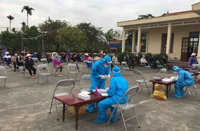 phong toa 1 xa tai hai phong sau khi phat hien 19 f0 tai xuong may hinh 1