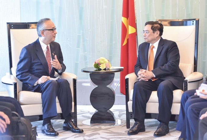 thu tuong pham minh chinh tiep lanh dao nhieu tap doan kinh te hang dau nhat ban hinh 1