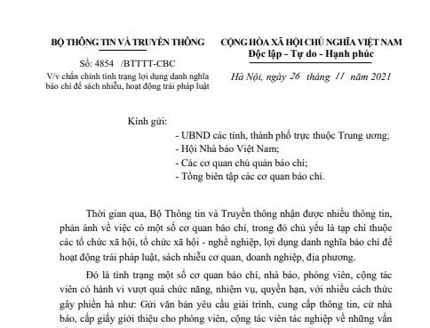 chan chinh tinh trang loi dung danh nghia bao chi de sach nhieu hoat dong trai phap luat hinh 1