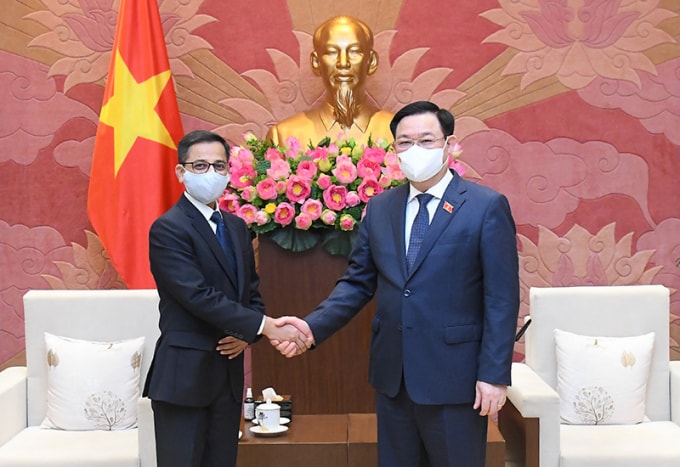 chu tich quoc hoi vuong dinh hue tiep dai su an do tai viet nam hinh 1