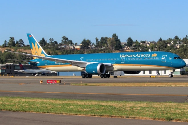 vietnam airlines khai thac chuyen bay thang thuong le dau tien den my hinh 1