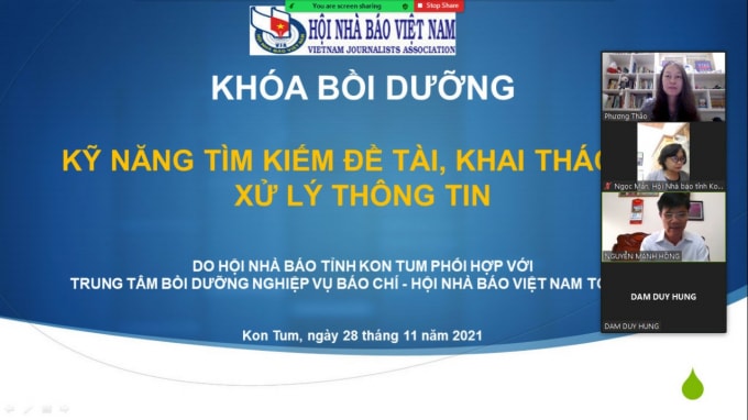 hoi nha bao tinh kon tum mo hai lop boi duong nghiep vu bao chi hinh 1
