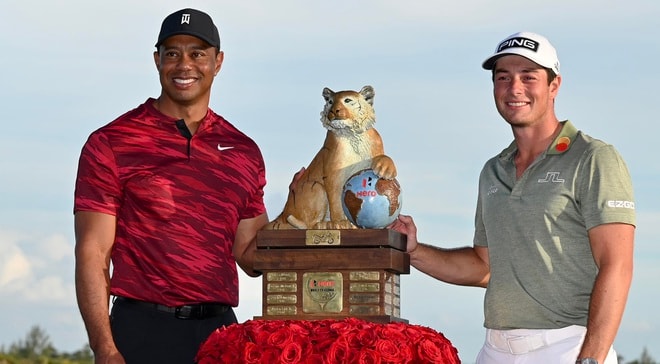 viktor hovland vo dich giai golf hero world challenge hinh 1