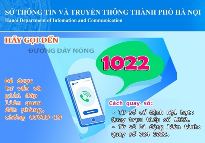ha noi cong bo mo rong tong dai dien thoai 1022 phuc vu dieu tri f0 tai nha hinh 1