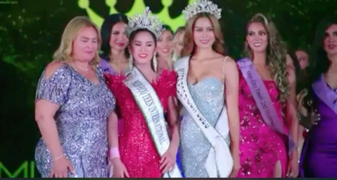 bella vu huyen dieu long lay dang quang miss eco teen international 2021 hinh 2