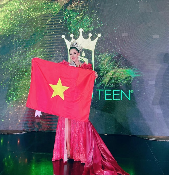bella vu huyen dieu long lay dang quang miss eco teen international 2021 hinh 5